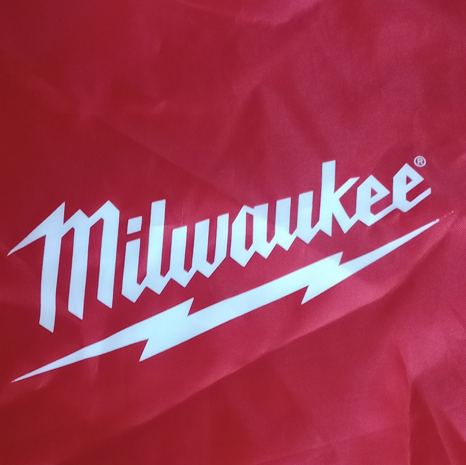 Milwaukee Red/Black Drawstring Tool Bag Sack Backpack w/ Cord Straps