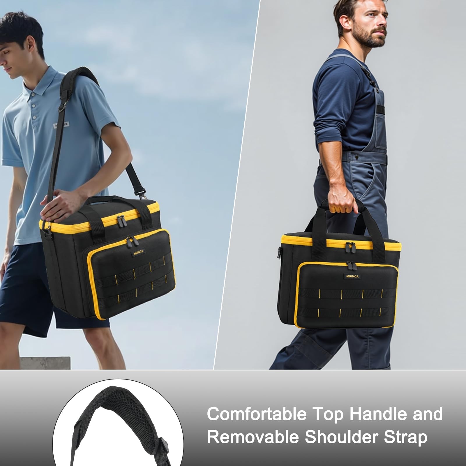 Portable Tool Bag for 20V MAX Circular Saw, Battery Compartment & Blade Organize