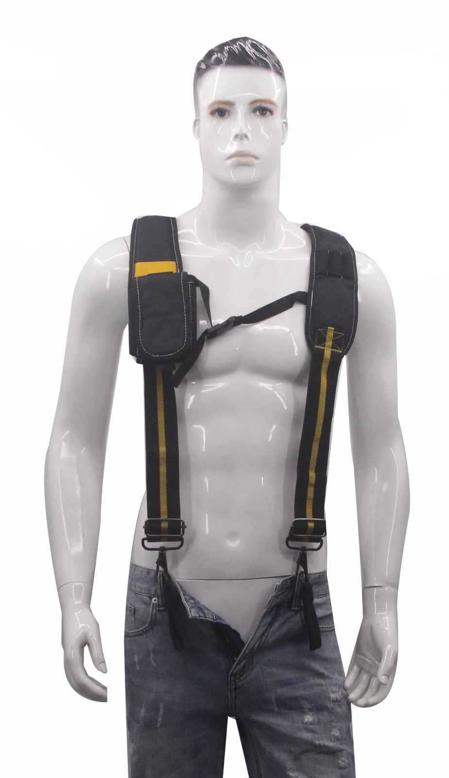 Cedriany Tool Belt Suspenders for Work Belt Suspenders Heavy Duty Padded with…