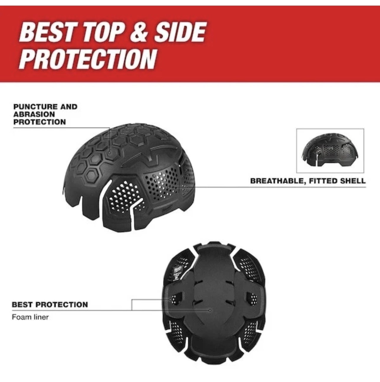 Milwaukee Tool 48-73-1062 Bump Cap Universal Insert, Foam Liner, One Size Fits