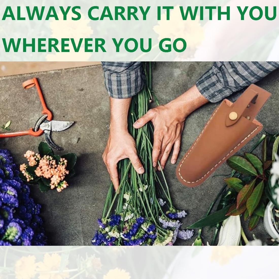2pcs Pruner Holster,Pliers Holster with Snap Gardening Case Pouch Bag,Gardeni…
