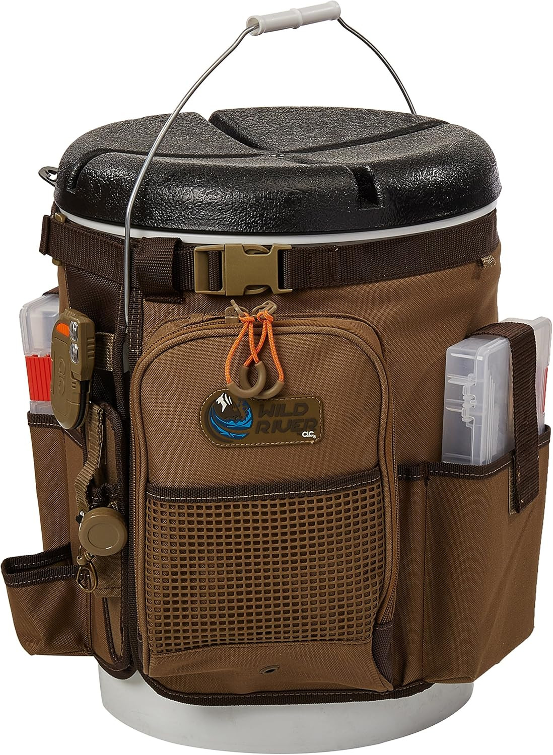 Wild River by CLC Tackle Tek Rigger Lighted Bucket Organizer, Plier Holde WT3507