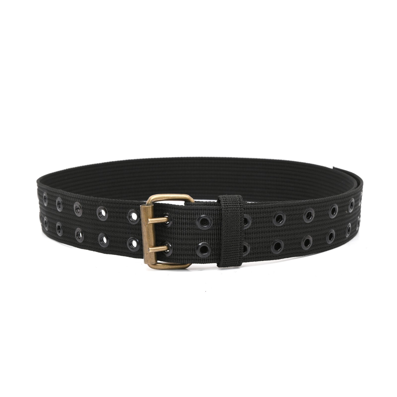Style n Craft 95012 – 2 Inch Wide Black Webbing Belt with Metal Roller Buckle
