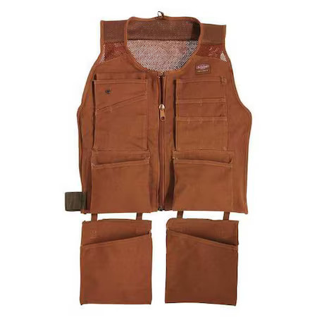 Bucket Boss 80450 Tool Apron, Tool Apron, Brown, Canvas, 14 Pockets
