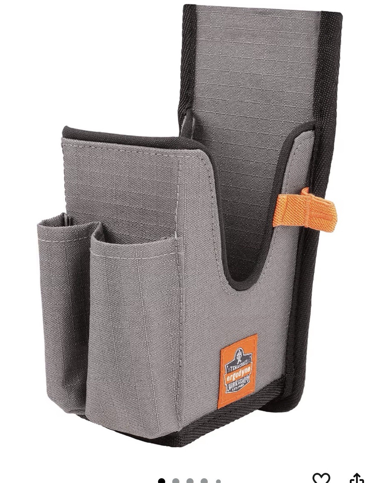 Utility Holster Pouch For Barcode Scanners Large Gray Durable Abrasion Resistant