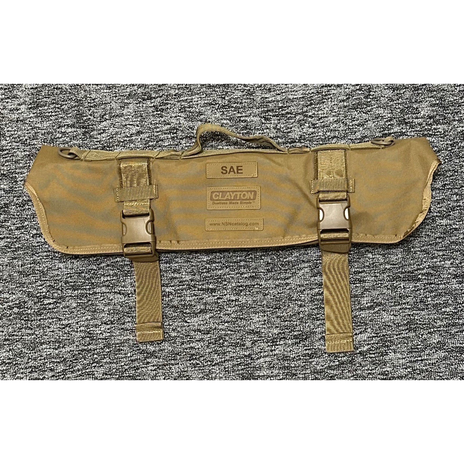 Clayton Dustless Made Simple Coyote Brown 30″x19″ Standard SAE Socket Tool Roll