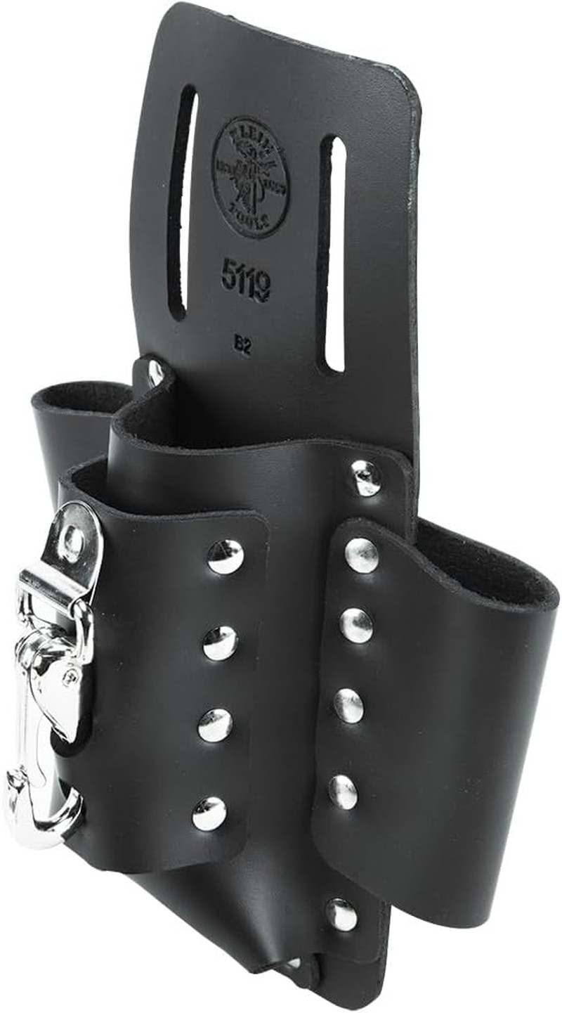 5119 Tool Pouch, Multi Tool Holder with 4 Pockets and Knife Holder Is Great for