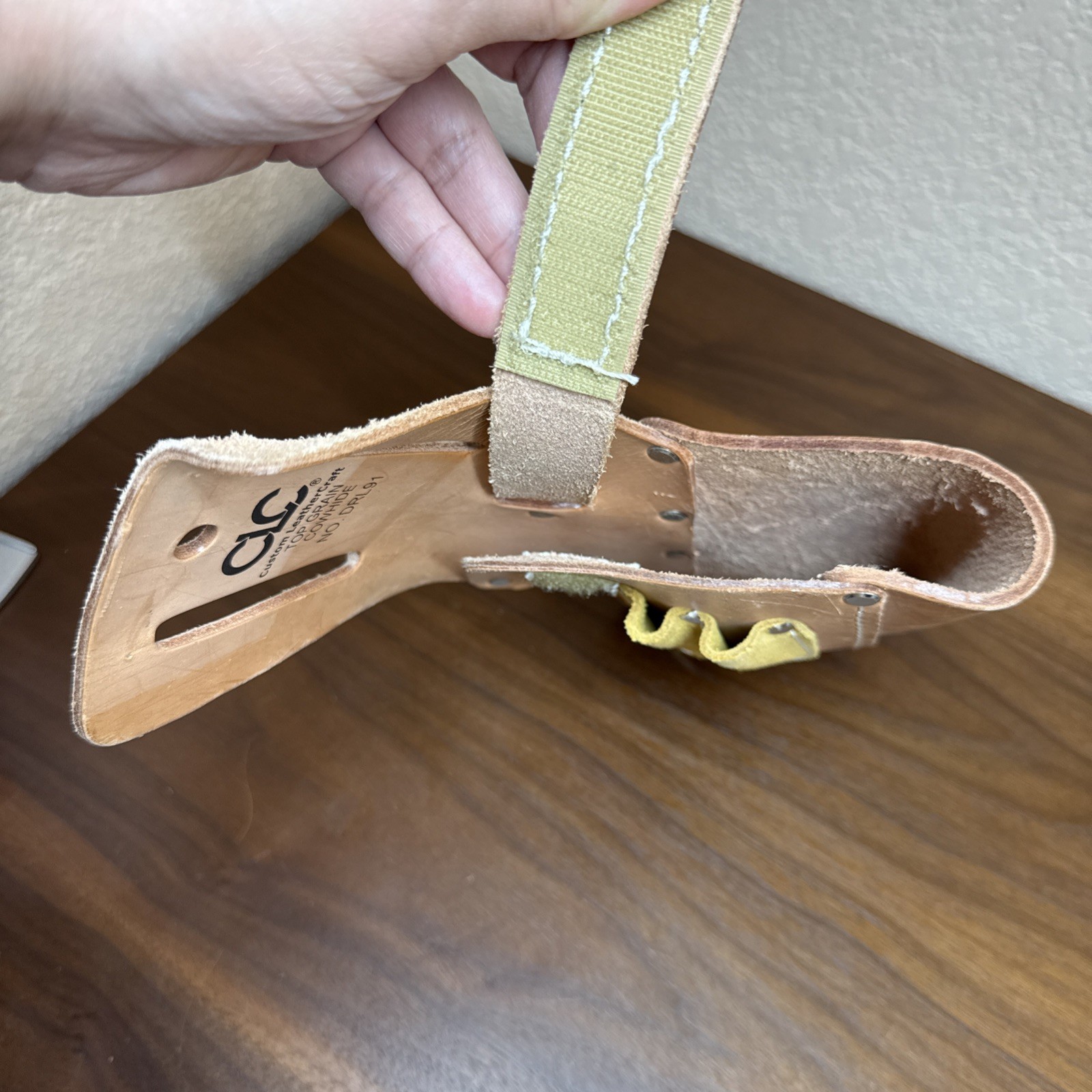 CLC Custom Leathercraft DRL91 Top Grain Cowhide 45 Degree Cordless Drill Holster