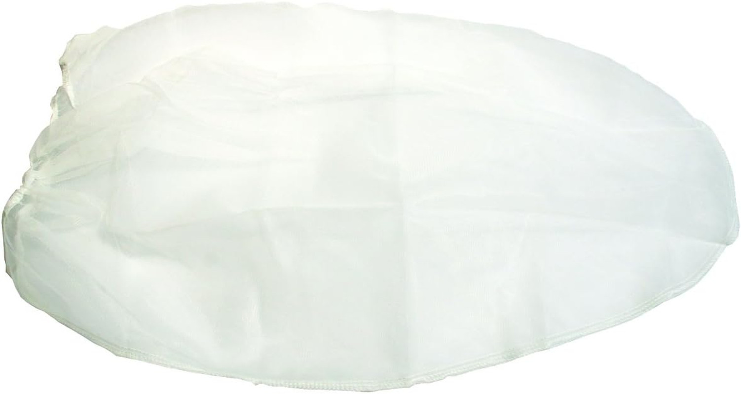 Supertuff Regular Mesh/Elastic Top Bag Strainers, 1 Gallon, (25-Pack), White