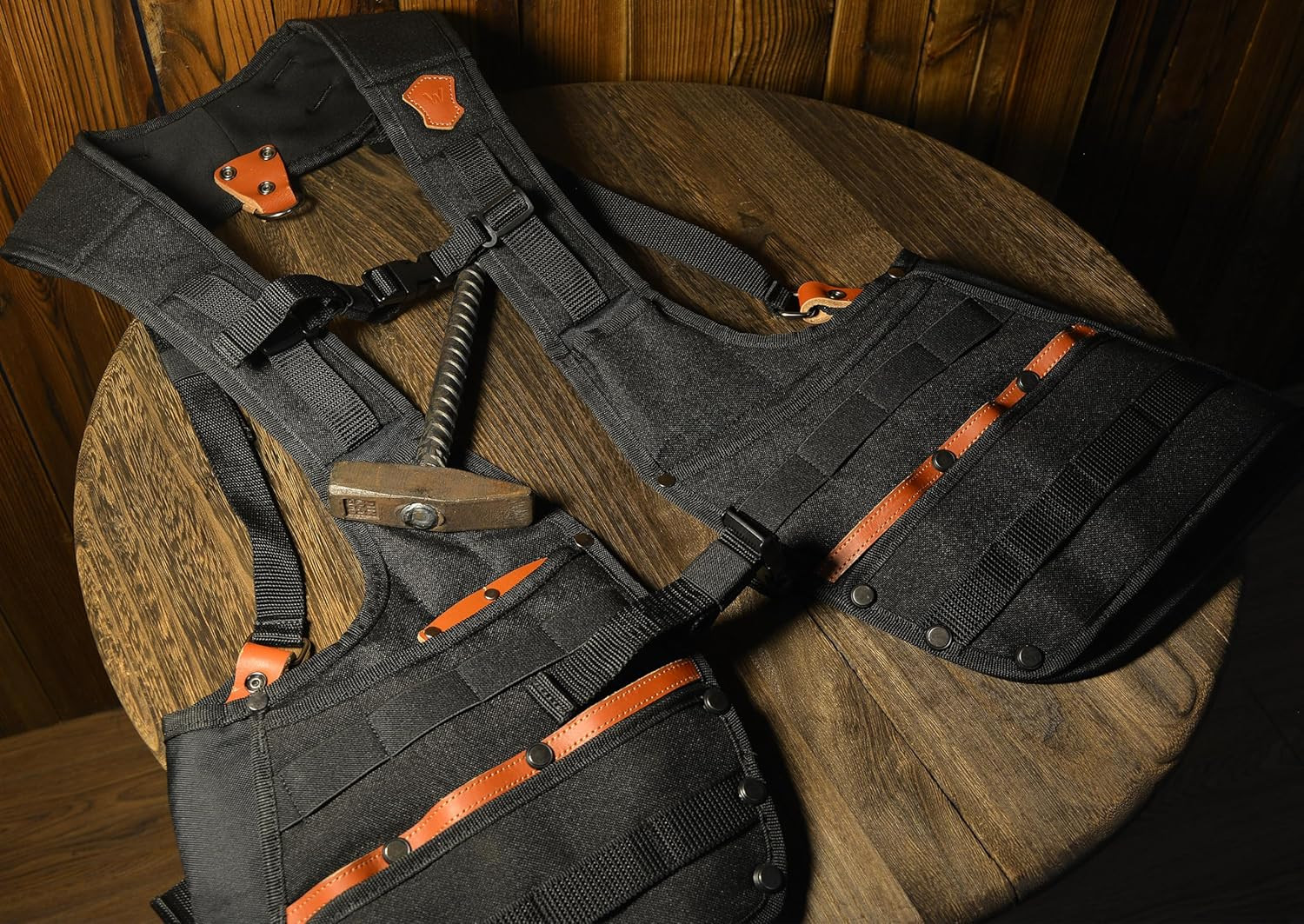 Top-G Construction Leather Tool Vest, Carpenter’S Tool Vest, Tools Vest Electric
