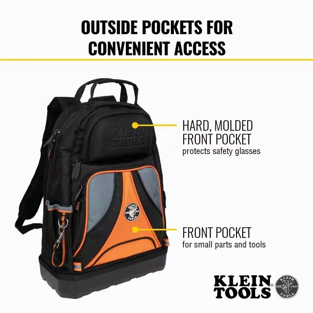 Klein Tools Tradesman Pro Tool Backpack 39 Pocket 14 in 55421BP-14