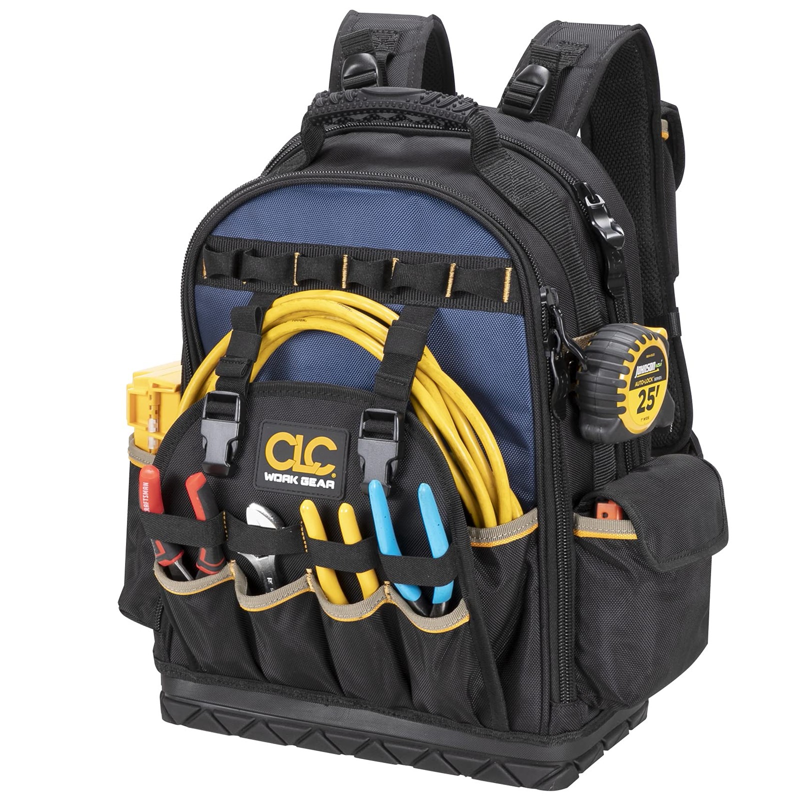 Clc Work Gear Pb1133 38 Pocket Molded Base Tool Backpack Black/blue