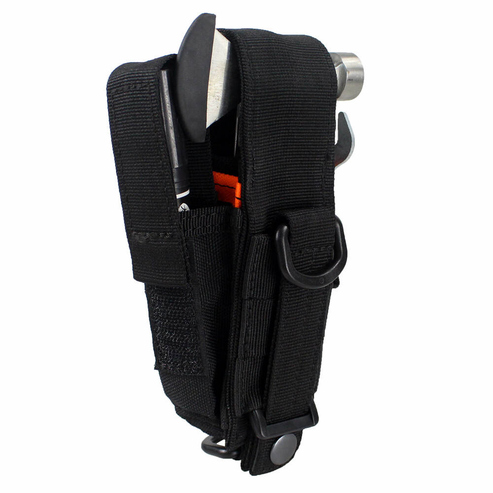 Tactical Multi Tool Organizer EDC Tool Bag Nylon Flashlight Pencils Pliers Pouch