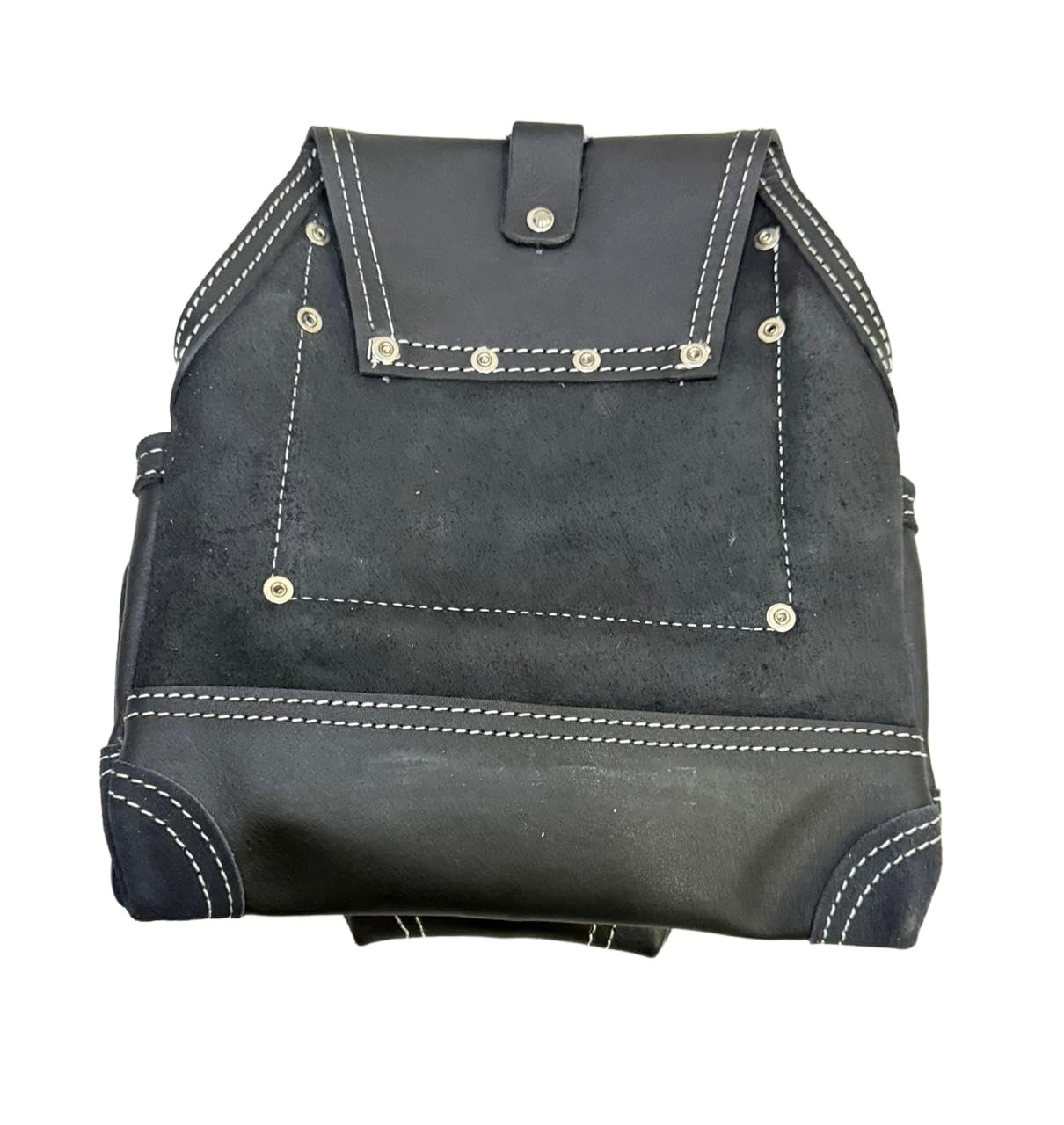 1 PCS 20117 Black 10 Pocket Rigger Heavy Duty Leather Tool Bag Pouch Belt