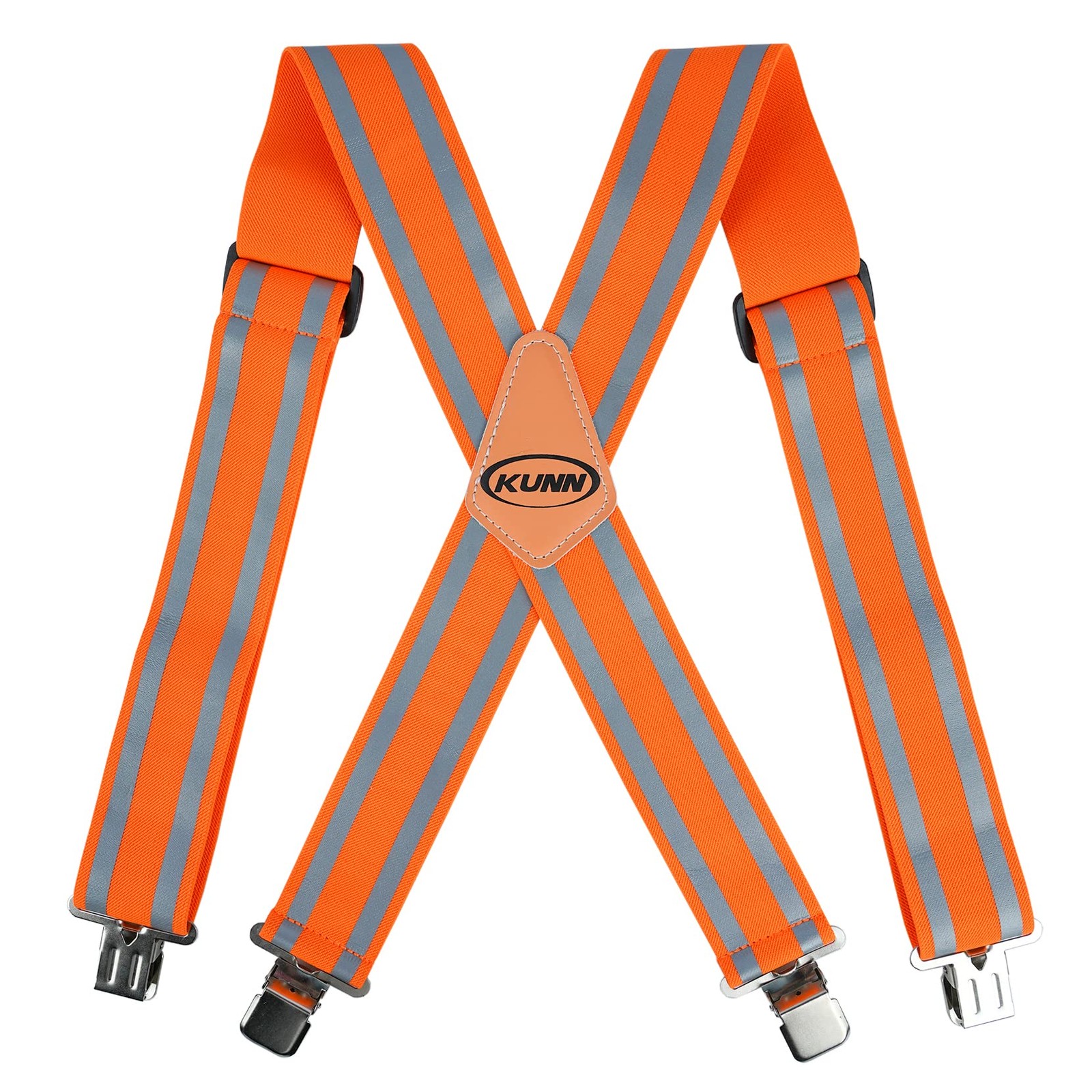 KUNN Safety Reflective Suspender High Visibility One Size, A001-orange
