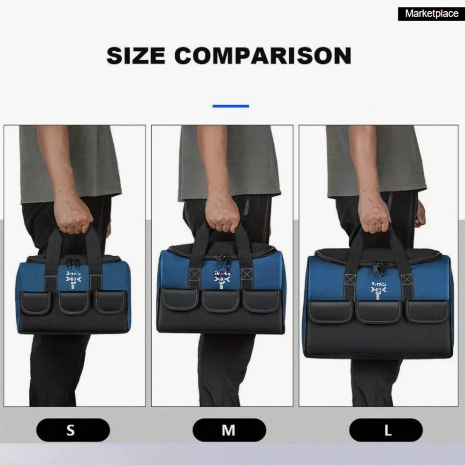 Tool Bag Heavy Duty Multifunctional Large Capacity Portable Storage Bag Outdoor