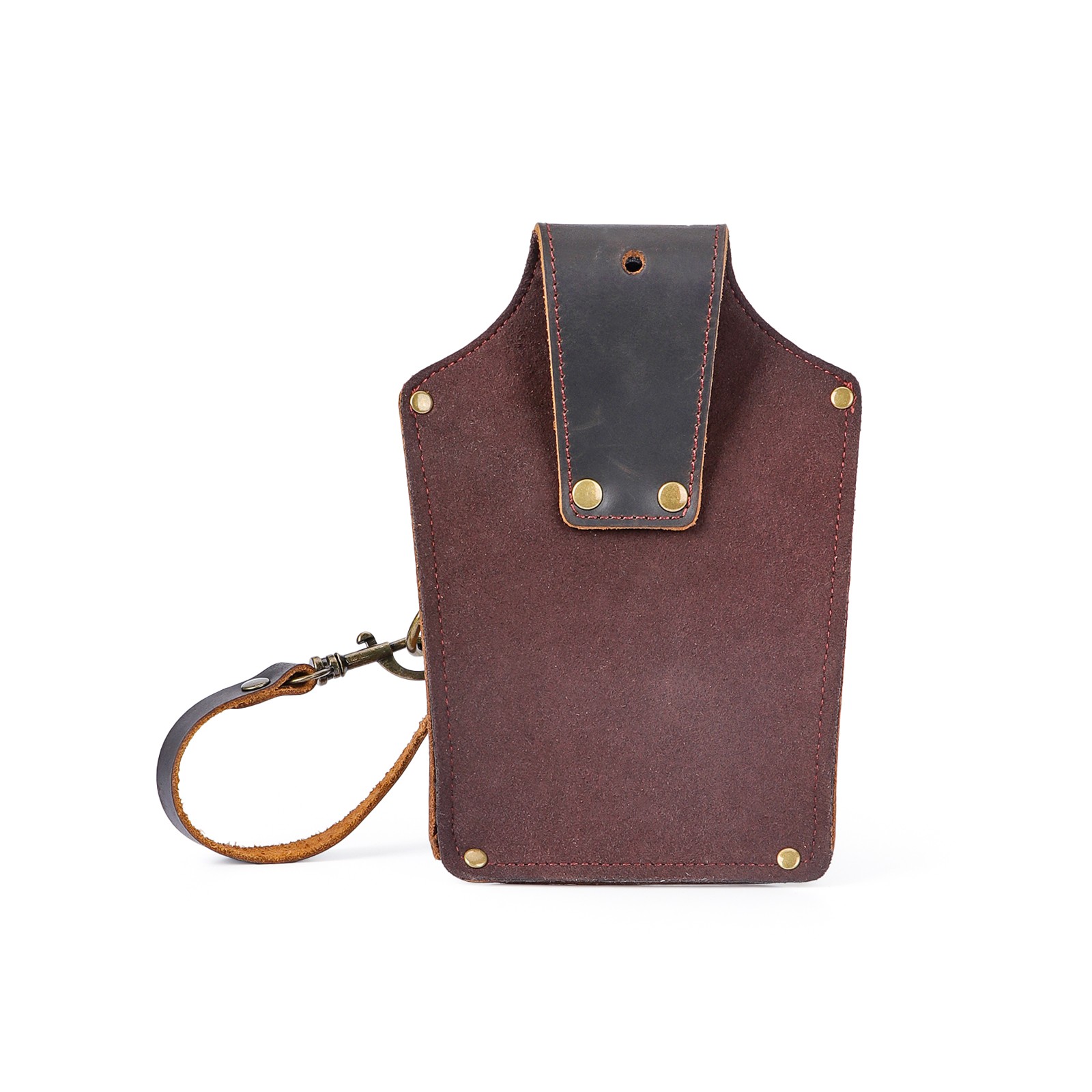 TOURBON Leather Electrician DIY Tool Holder Tunnel Hammer Belt Pouch 5-in-1 Case