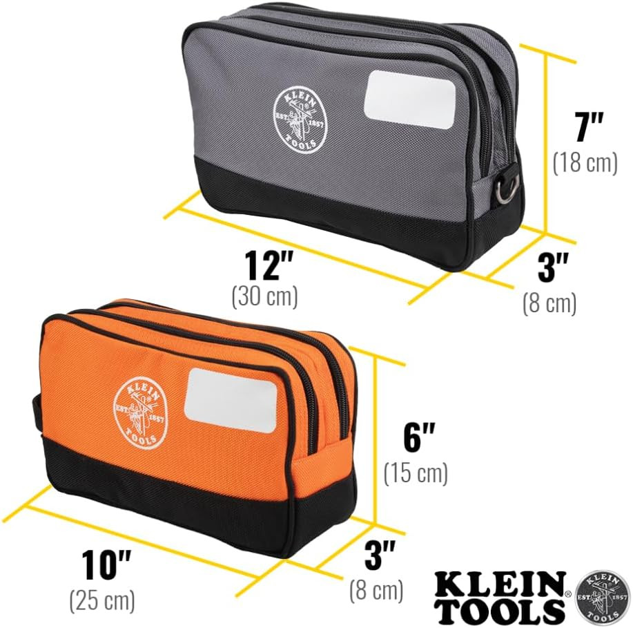 Tool Pouch, Dual Compartments, Heavy-Duty Tool Bag Organizer, Multipurpose Bag