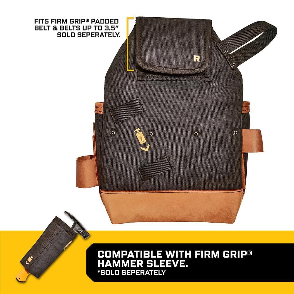 FIRM GRIP Build-A-Rig Hybrid Leather/Nylon Framer Tool Pouch