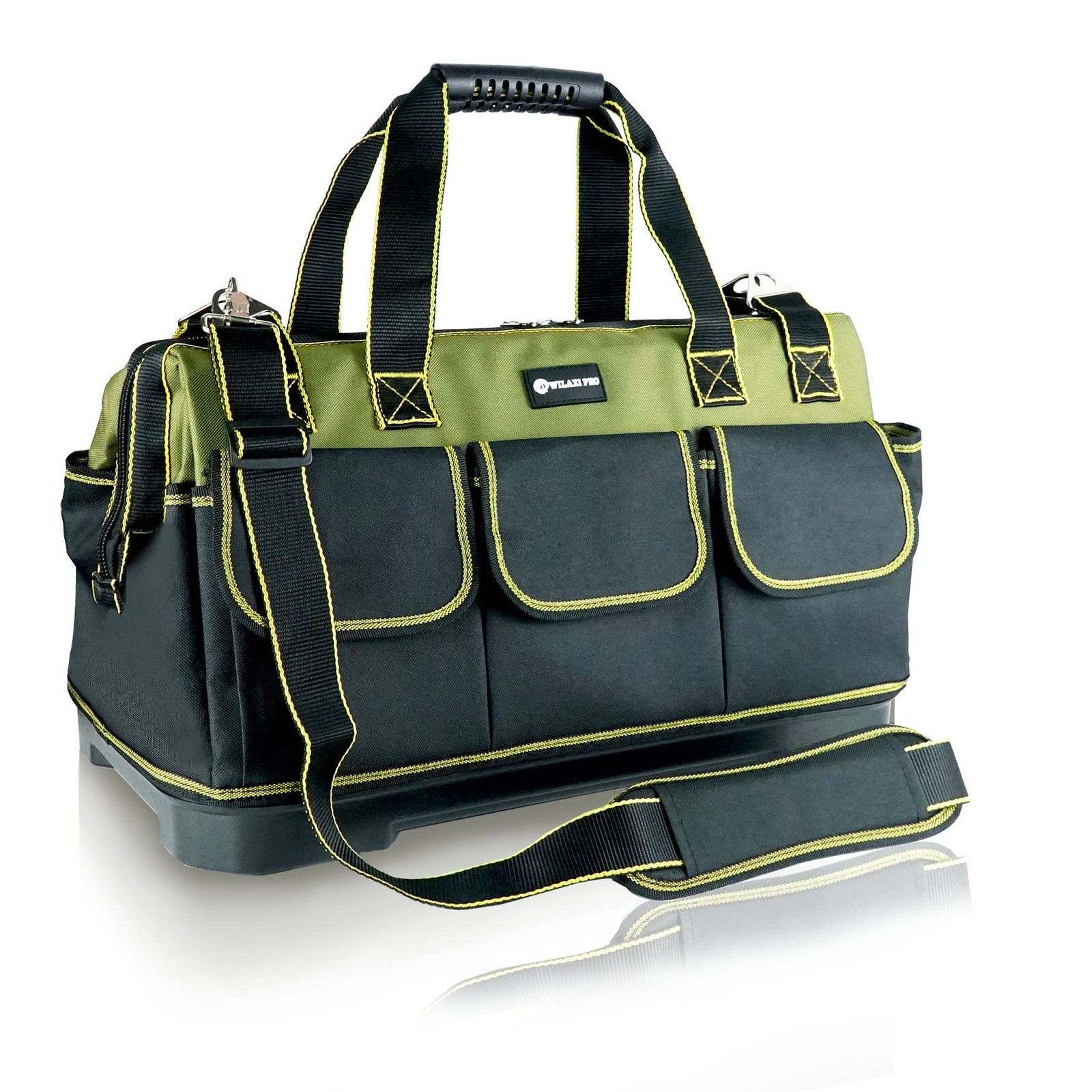 Tool Bag 17 Inch Heavy Duty Waterproof Base Wide Mouth High Capacity