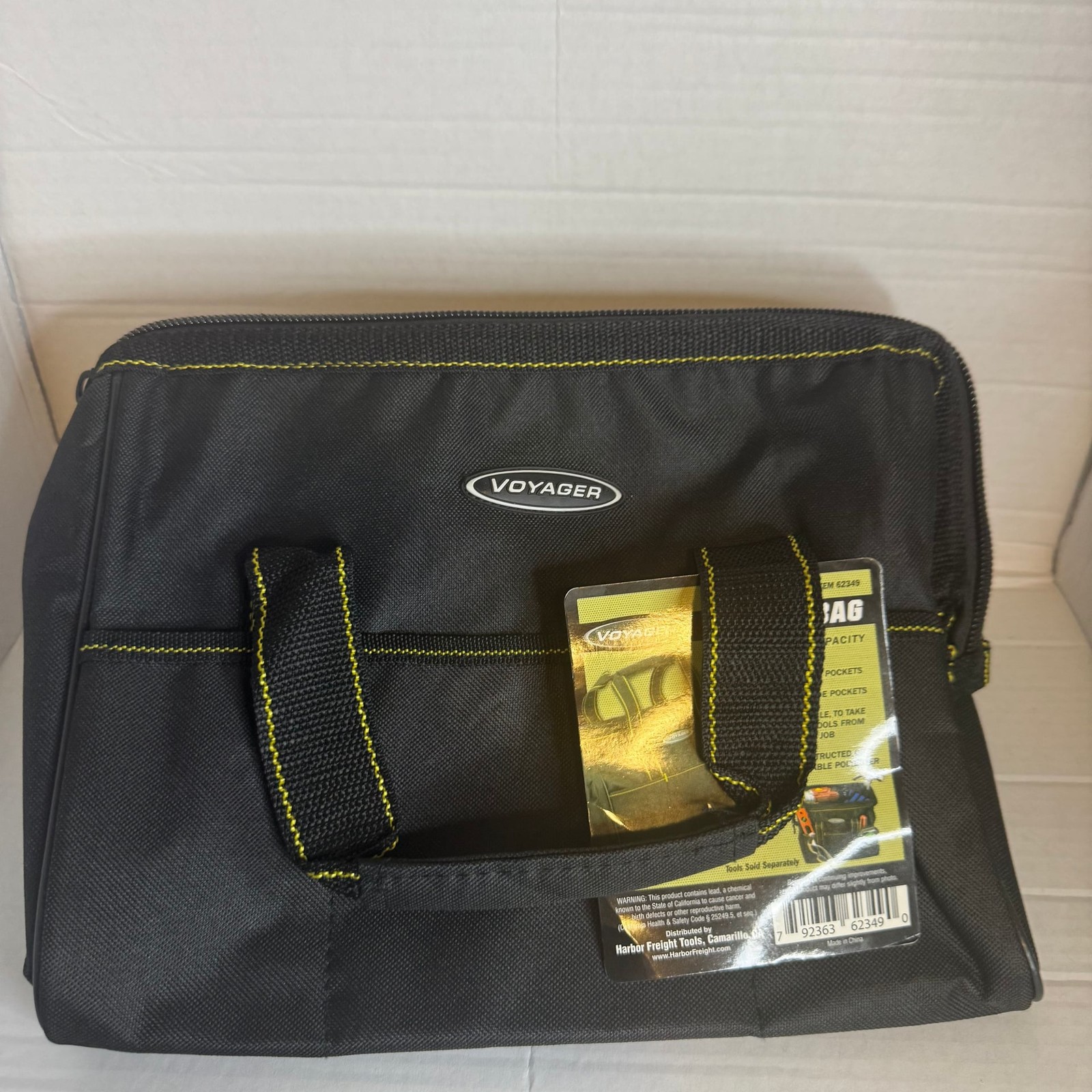 Voyager 12-Inch Portable Tool Bag with 21 Pockets and 24lb Capacity