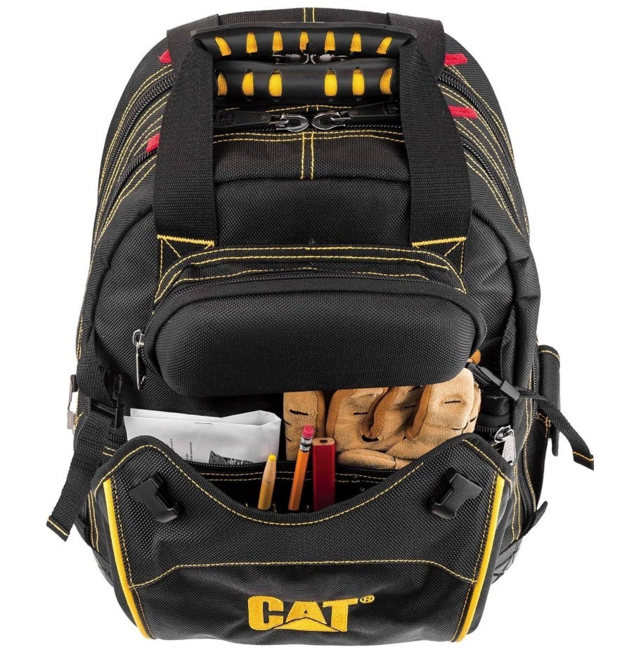 CAT Caterpillar 18″ Heavy Duty PRO TOOL / LAPTOP Backpack – 29 Pockets 🌟NEW🌟
