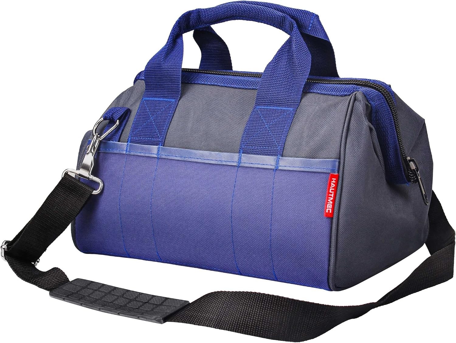 16″ 47-Pockets Tool Bag Heavy-Duty 1680D Wide Mouth Tool Organizer W/ Reinforced