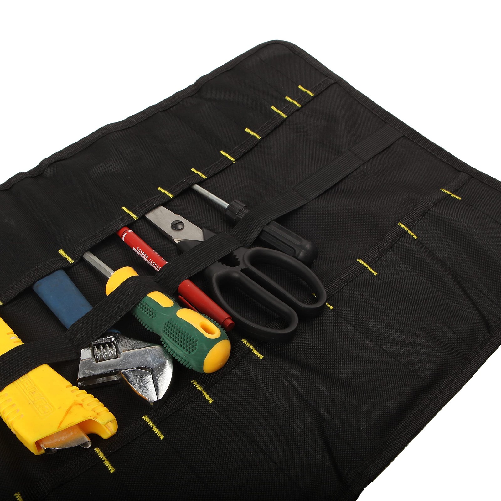22 pocket Tool Bag 23*14 inches (unrolled), 14*3.3 (rolled), 1pc Black