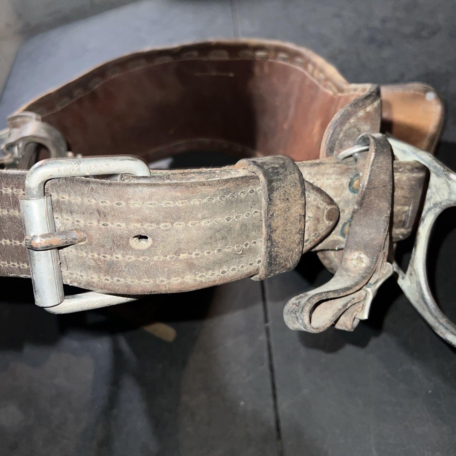 Vintage W. M. Bashlin Co, Adjustable Linesman Tool Belt, SIZE D-22, No. 88
