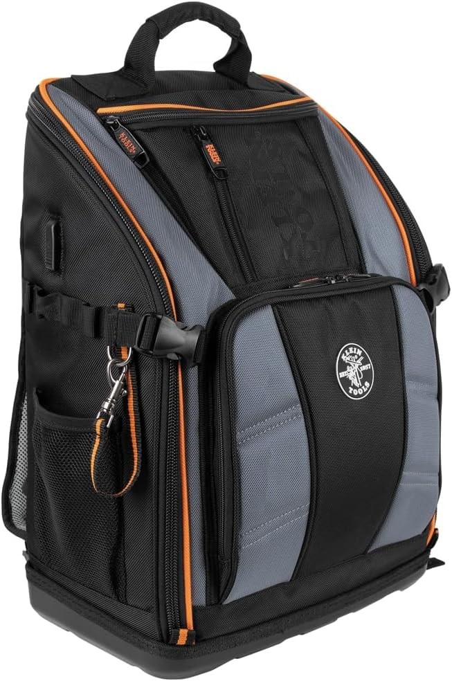 62482 Tool Backpack, Tool-Station Pro Heavy-Duty Organizer with 27 Pockets, L…