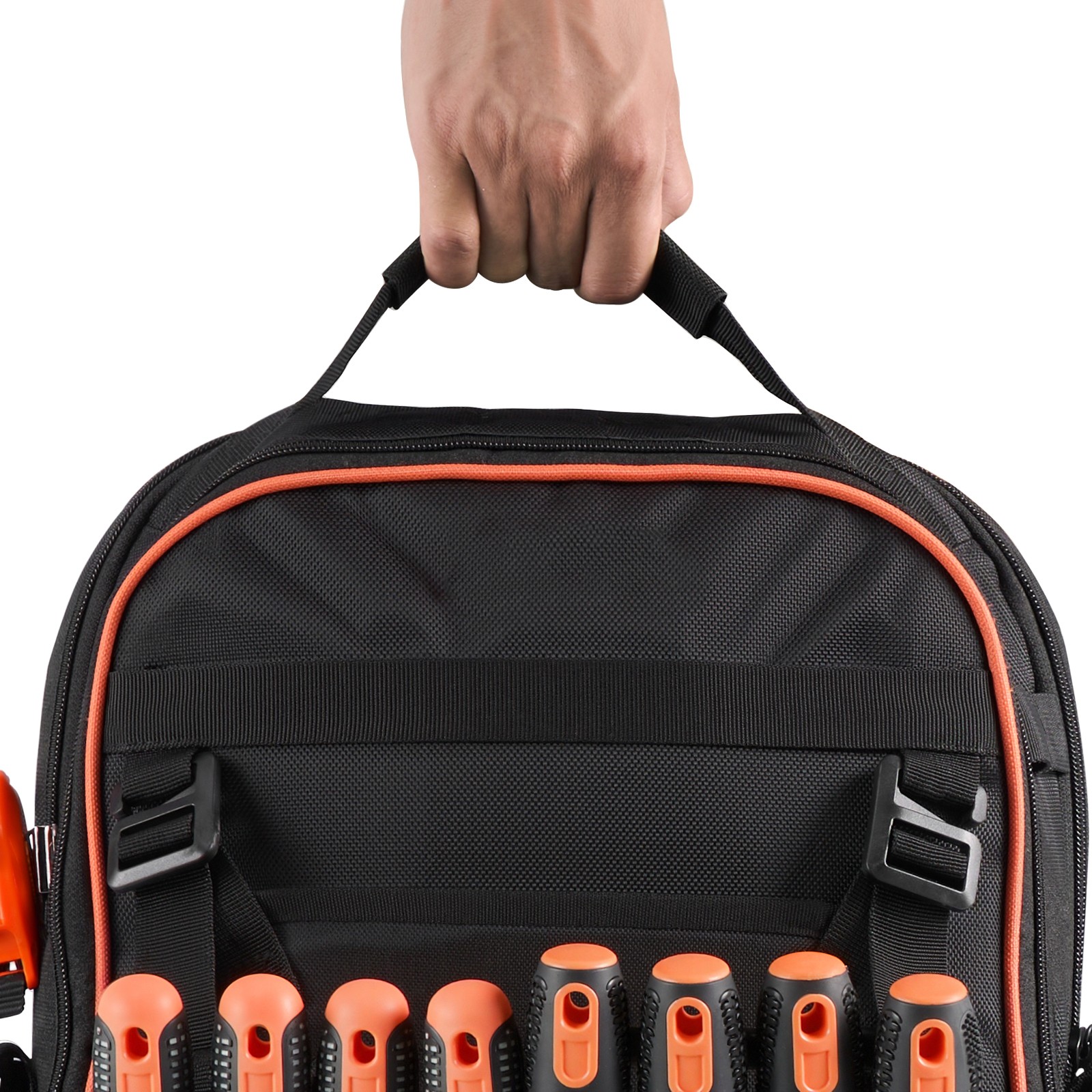 Tool Backpack 64 Pockets Tear-resistant Jobsite Backpack for Electrician