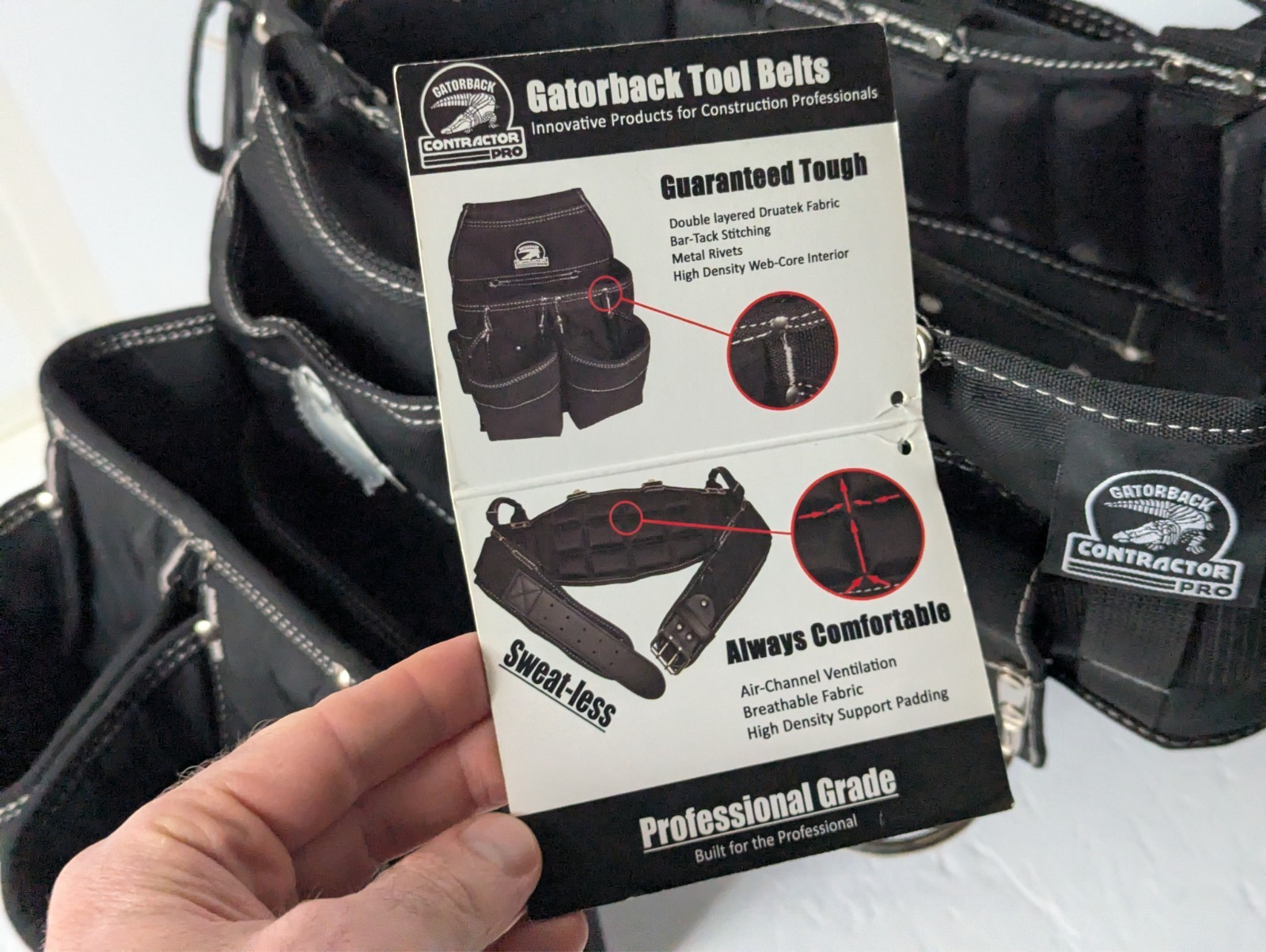 Gatorback B140 Carpenters Tool Belt Combo Medium