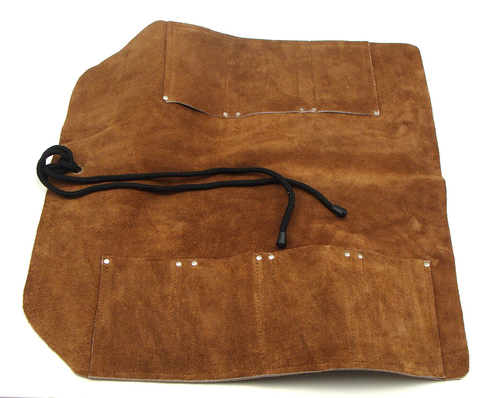 Valkyrie Toolworks 7-Pocket Suede Roll Up Bag – Organizer For Wood
