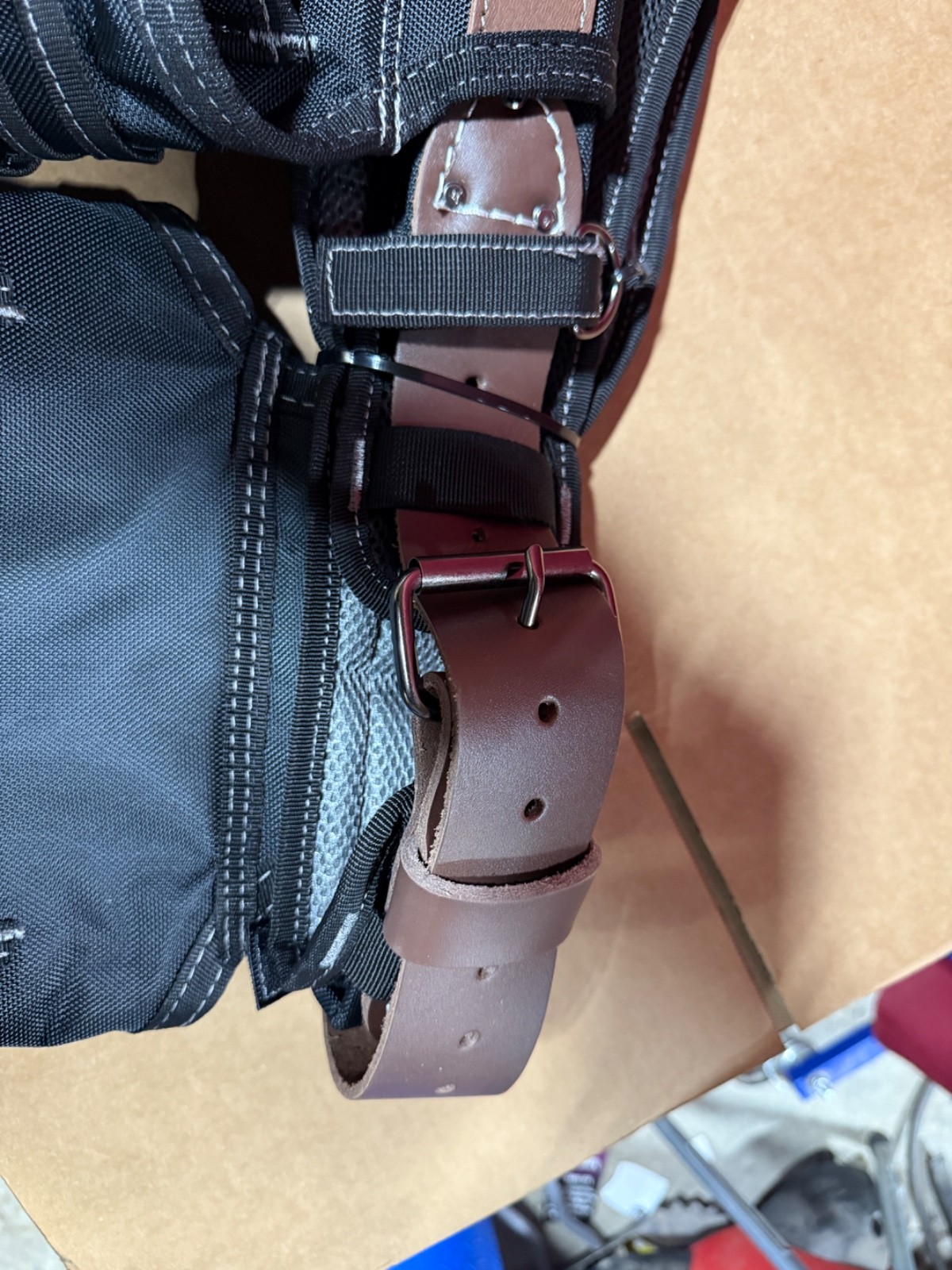 Husky 2 Bag Electricians Heavy Duty Work Tool Storage Belt With Suspenders NEW