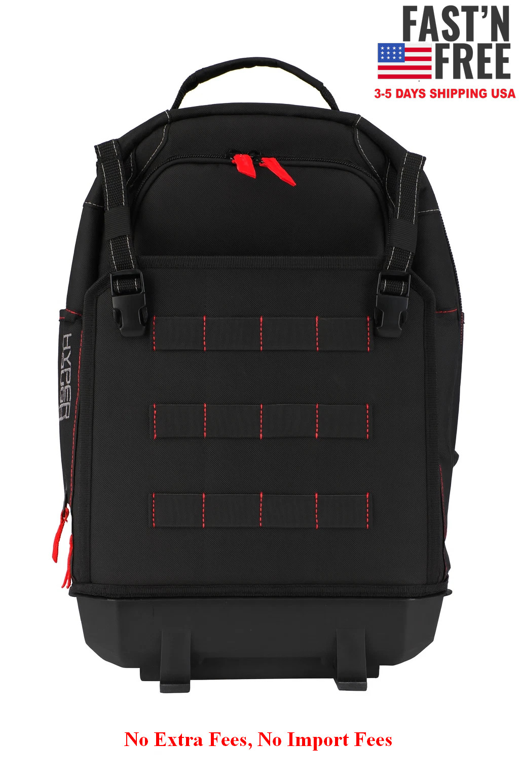 Hyper Tough Stackable Tool Backpack Organizer Heavy Duty Jobsite Storage Bag