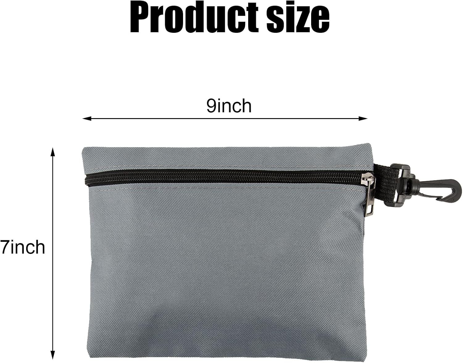 3 Pack Small Zipper Tool Pouch Utility Multipurpose Storage Organizer Durable