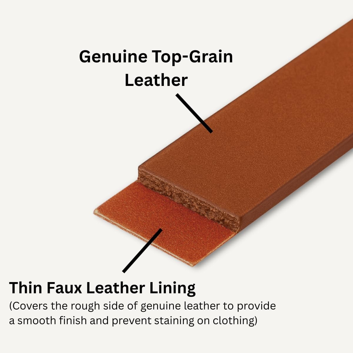 SAIGON handicraft Leather Suspenders Adjustable length (32″ to 54″), Brown