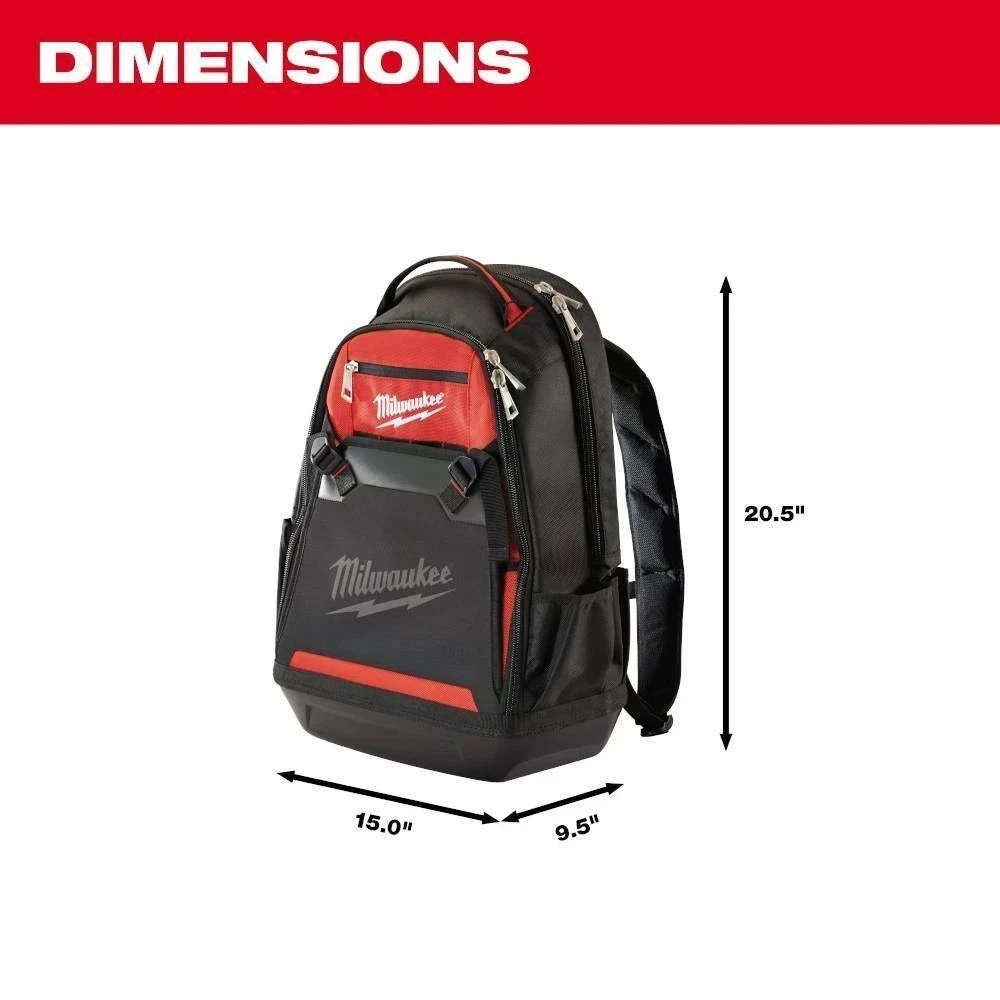 Milwaukee 48-22-8200 Jobsite Backpack 35 pockets for Tools Laptop sleeve holds