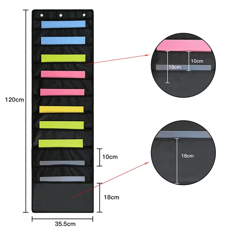 Durable Organization Pocket Tear Resistant with 10 Pocket Heavy Duty Storage Bag
