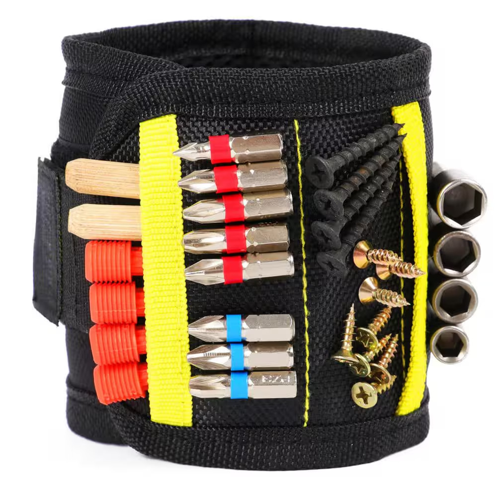 Magnetic Wristband Polyester Tool Organizer for Screws Drill Bits Nails Cool Gad