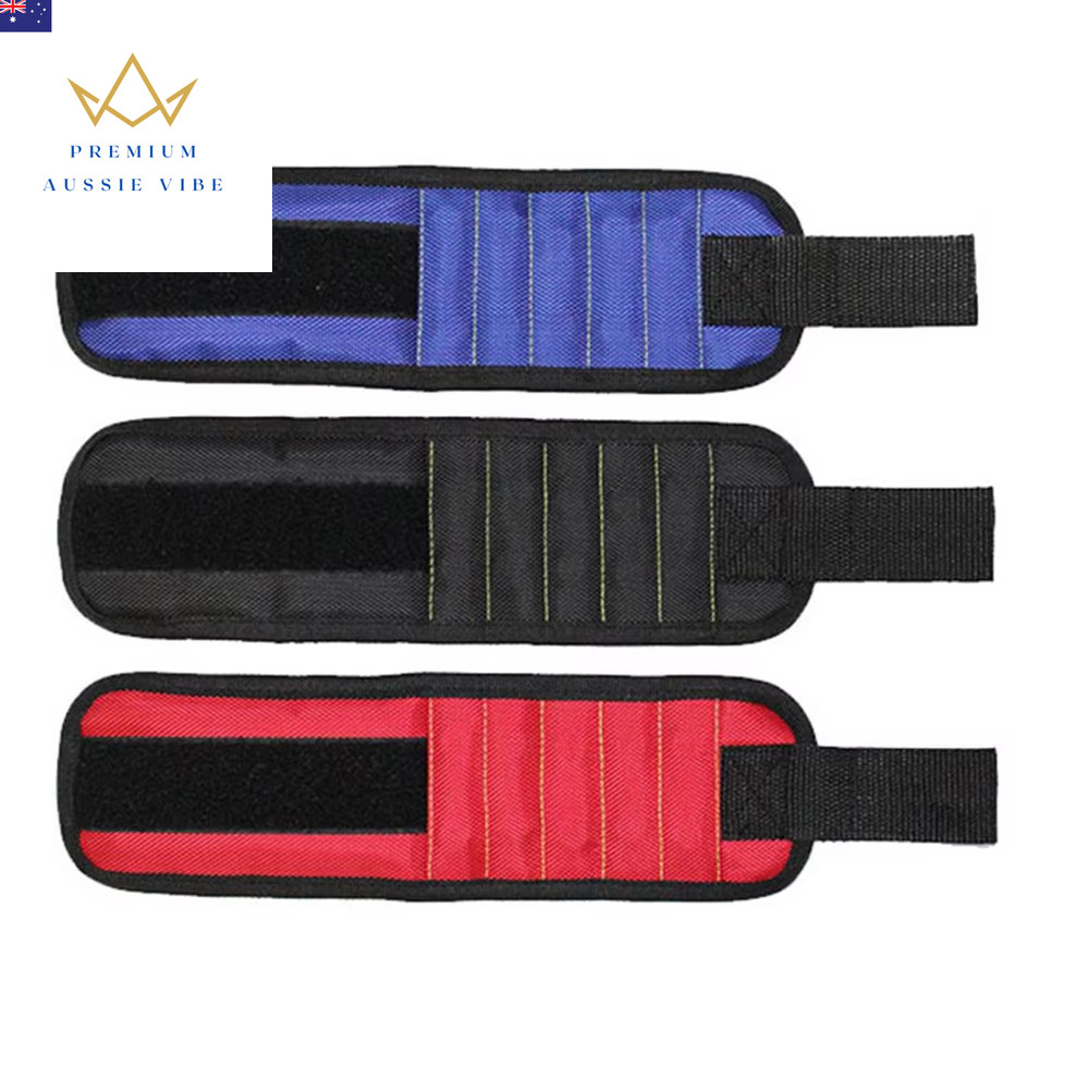 Portable Magnetic Tool Bag Wristband Woodwork Electrician Wrist Tool Belt with T