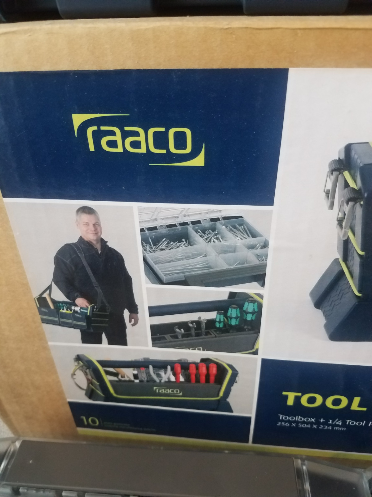 RAACO TOOLTACO 20″ OPEN TOP TOOLBOX WITH LOTS OF EXTRAS- NEW! RETAIL $159