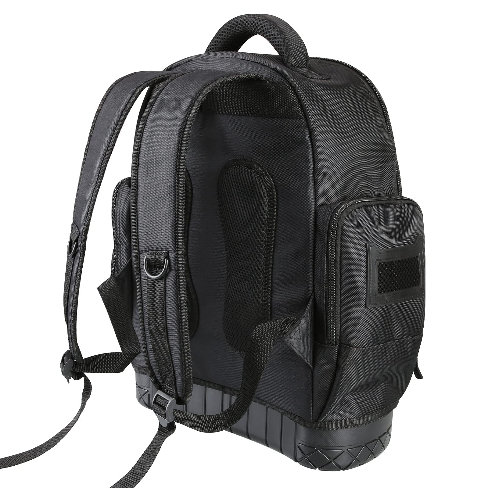 Olympia Tools Tool Backpack, Moulded 14.5″ W x 7.25″ D x 17.5″ H, Black