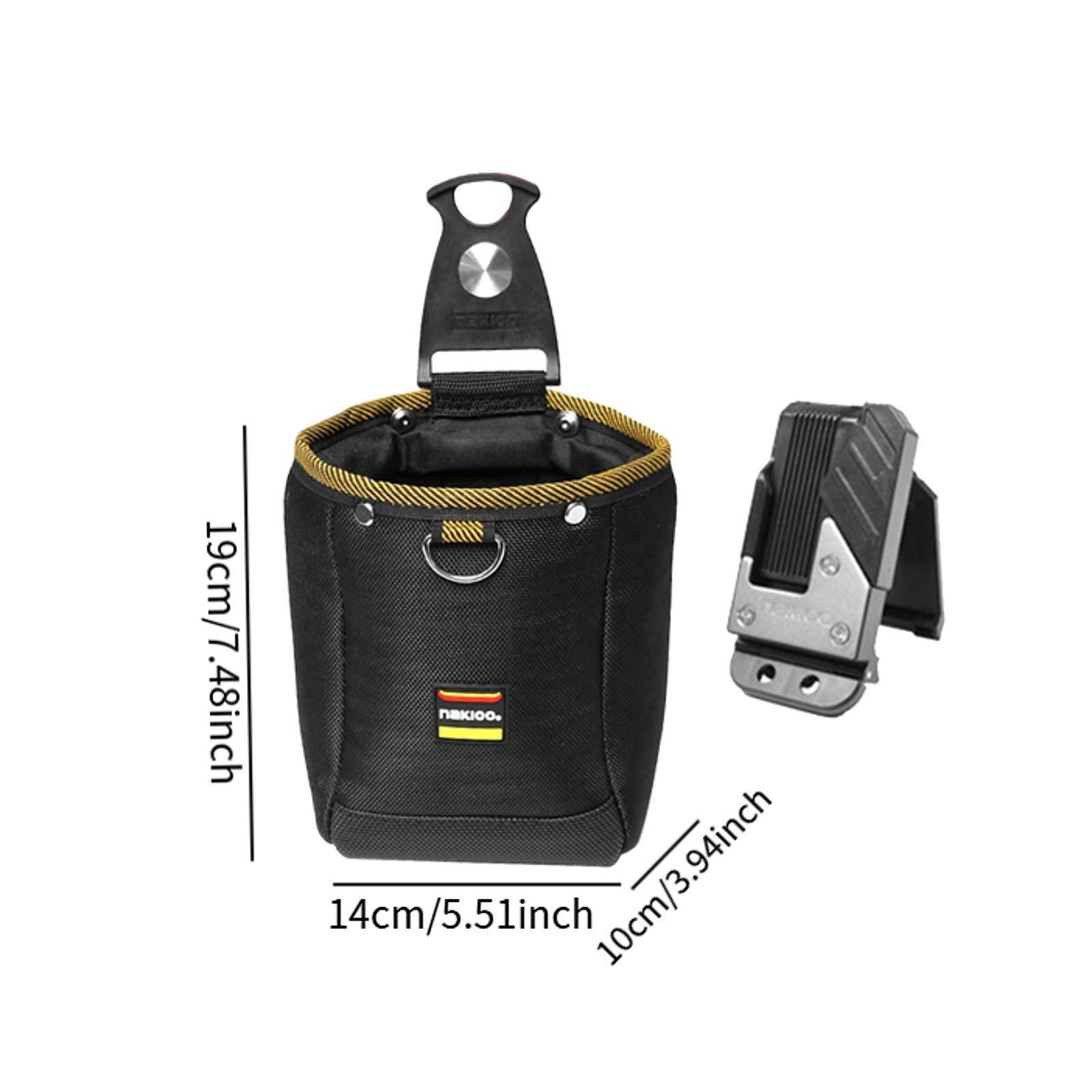 Tool Pouch with Belt Clip Quickly Attach and Release Oxford Scratch Resistant