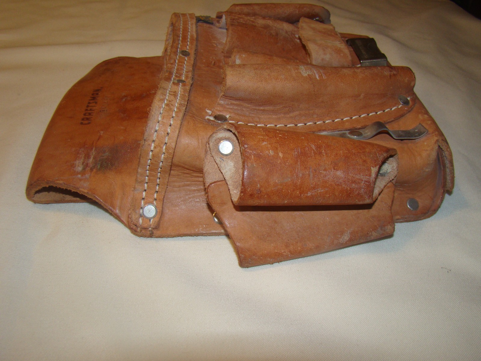 Vtg Craftsman Leather Tool Holder 9-40487 Professional Heavy Duty Mexico