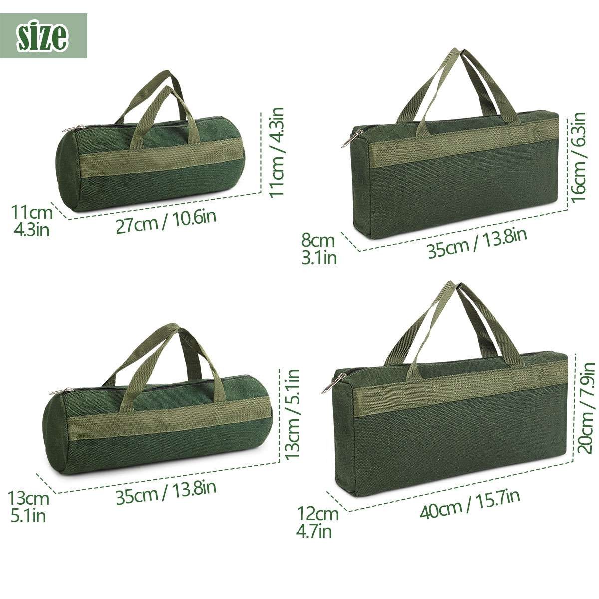 Canvas Tool Bag Heavy Duty Carry Tote Storage Work Utility Mechanics Waterproof