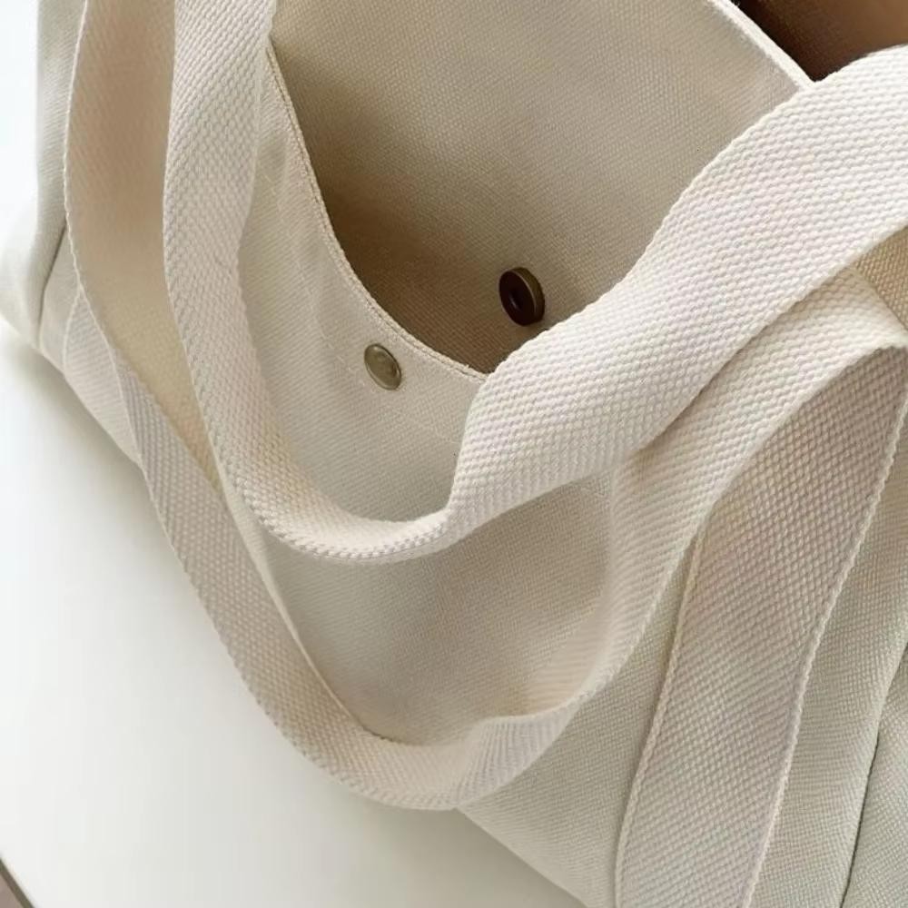 Large Canvas Tote Bag Women Work School College Book Shoulder Shopper Bag