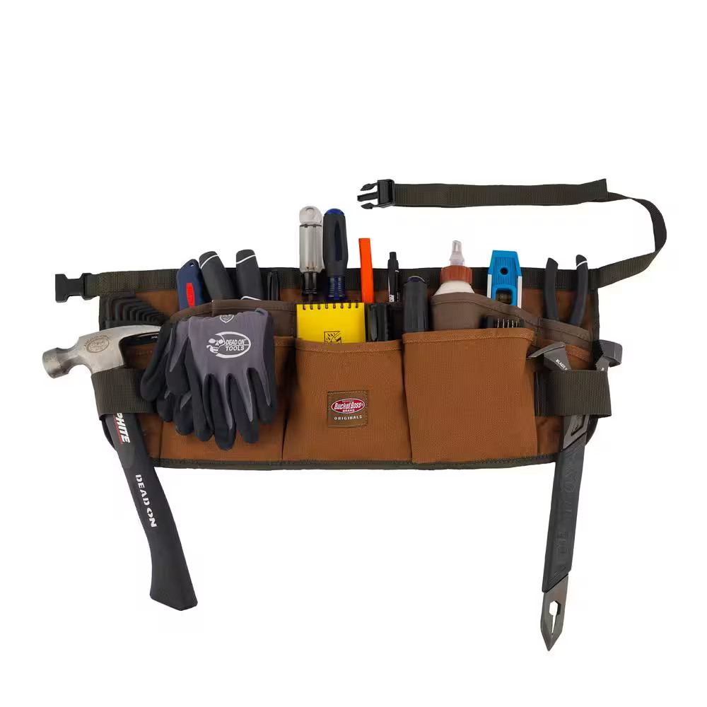 BUCKET BOSS 23 In. 13-Pocket Duckwear Super Waist Tool Work Apron