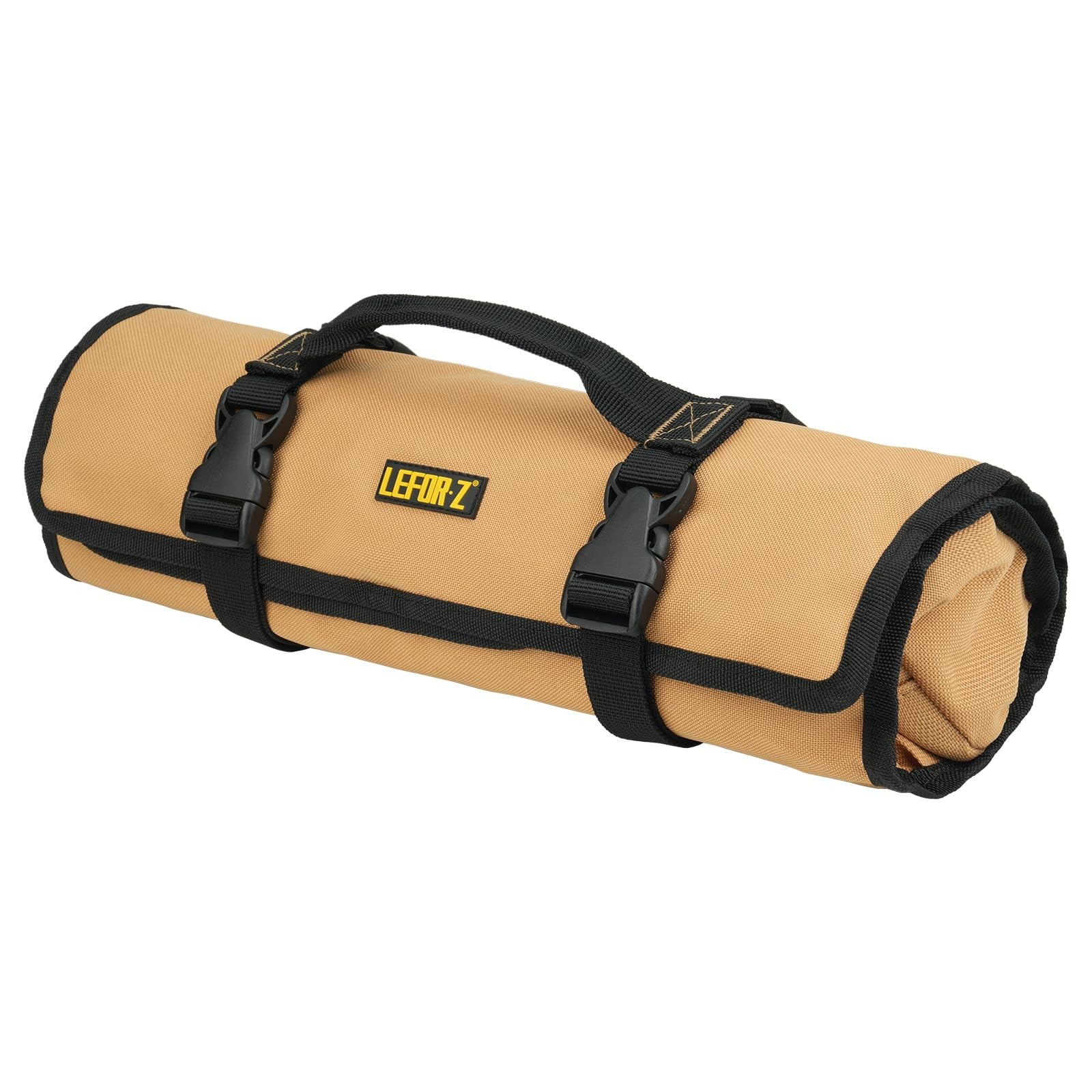 Wrench Roll Organizer 23+1 Pockets Metric SAE Heavy Duty Portable Tool Bag