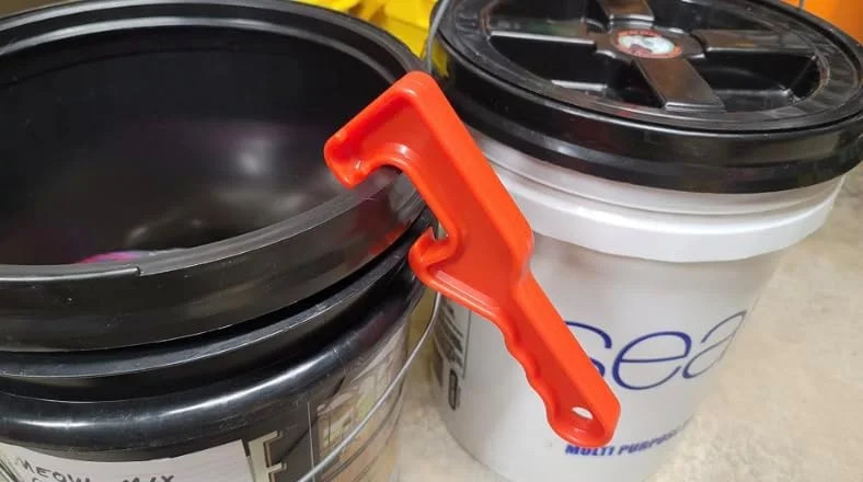5 Gallon Bucket Opener Tool Large Plastic Lid Remover 12X Leverage
